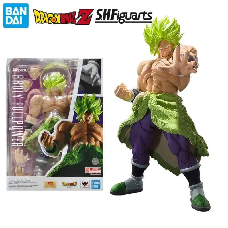 100% Original Bandai S.H.Figuarts Dragon Ball Super Broly Full Power Super Saiyan Action Figure Brand New With Retail Packaging.
