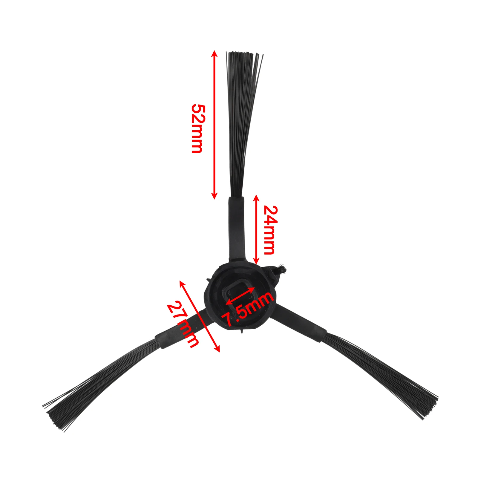 As Shown Replacement Side Brushes Brush Cleaner Sturdy Material Construction Easy Installation Process Efficient Corner Cleaning