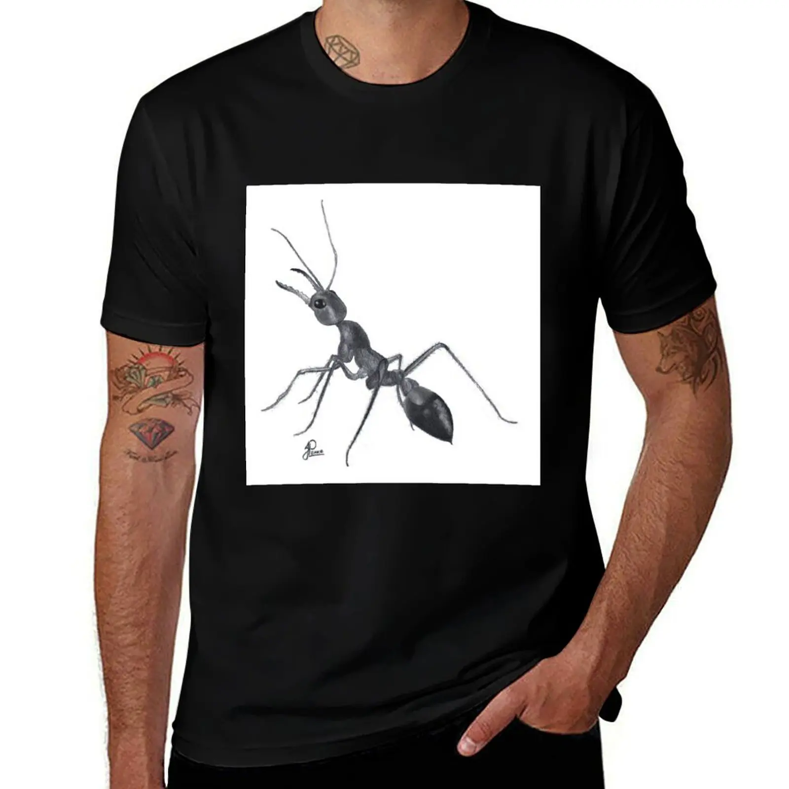 Giant Bull Ant T-Shirt Plus Size Quick Dry Sports Tee