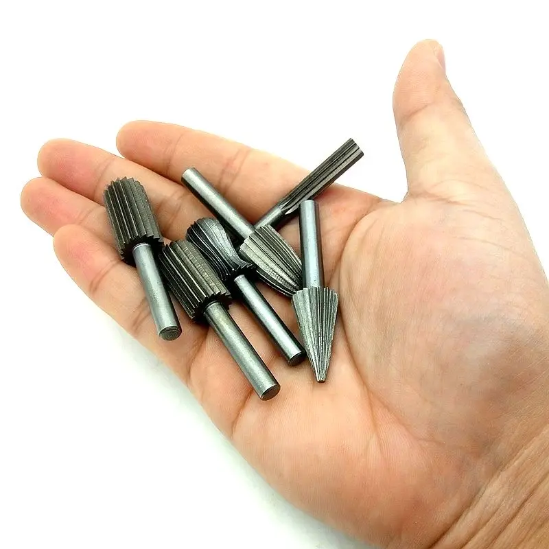 Imagem -03 - Carbide Cutter Conjunto para Ferramentas Rotativas Dremel Cnc Gravura Bit Rotary File Bur Shank Moagem mm Pcs