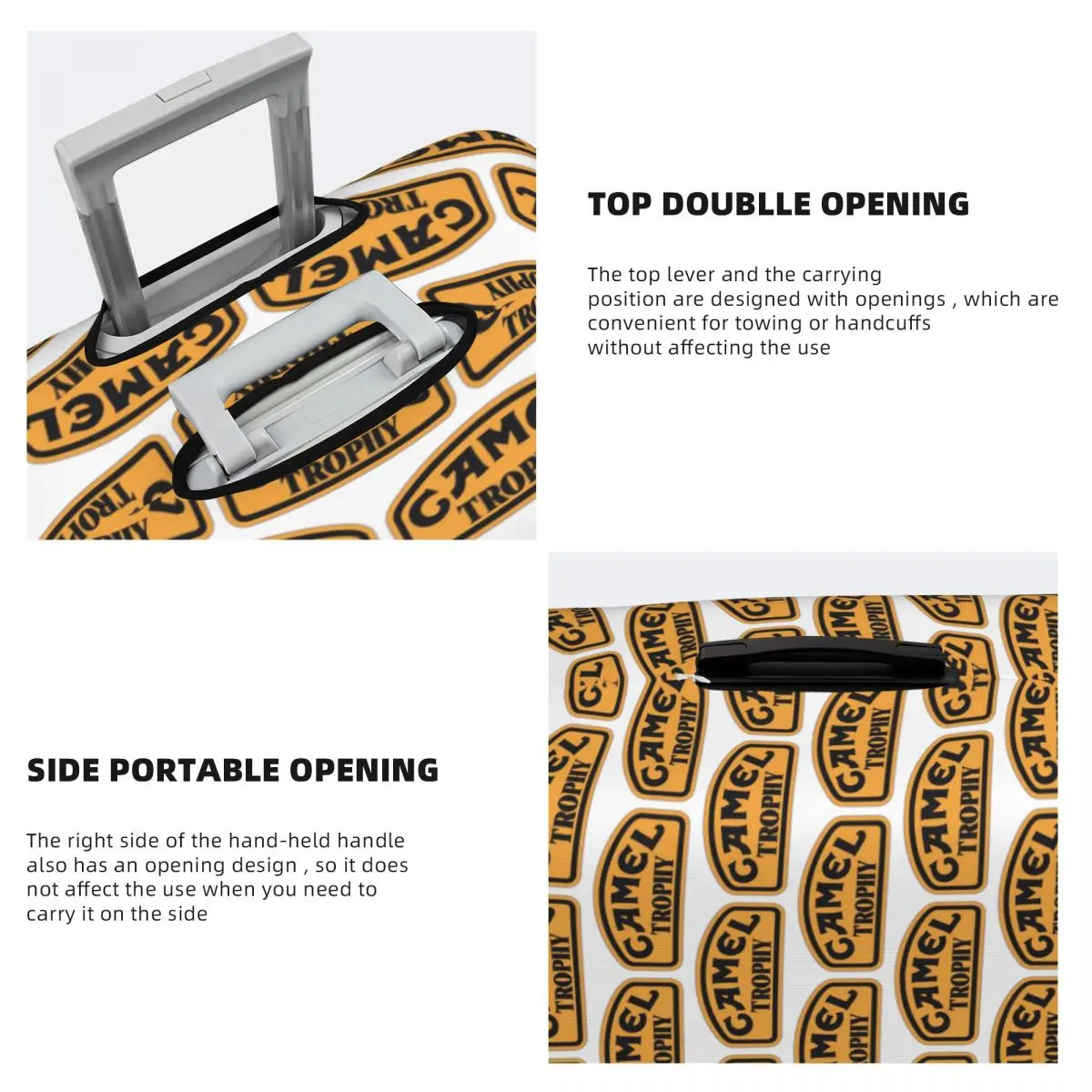 Camel Trophy Classic Logo Penutup Koper Pelindung Penutup Pelindung Bagasi Perjalanan Elastis untuk 18-32 Inci