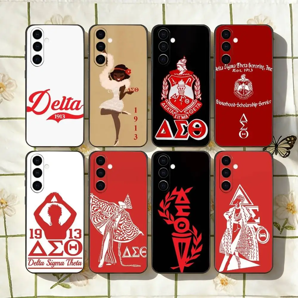 

Delta Sigma T-Theta Phone Case For Samsung Galaxy A73,A72,A71,A70,A53,A52,A51,Soft Silicone Black Cover