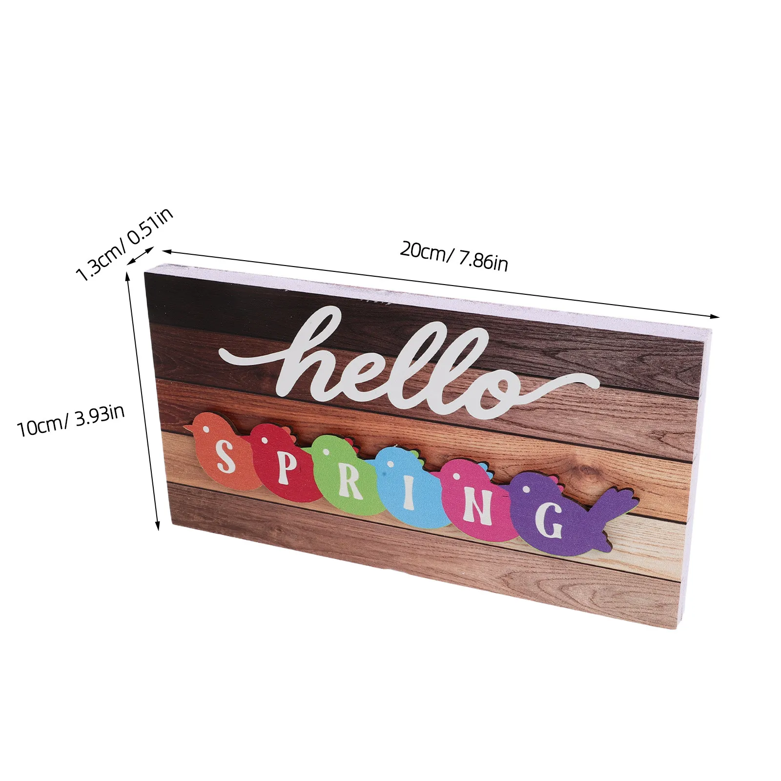1Set Rustic Wooden Tabletop Sign Interchangeable Hello Seasonal Welcome Sign Spring Summer Fall Winter Home Decor Shelf Mantel