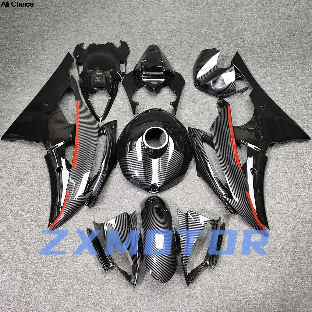 Carbon Fibre Fairings for YAMAHA YZF R6 2008 2009 2010 2011 2012 2013 2014 2015 2016 Motorcycle ABS Fairing Kit Fit