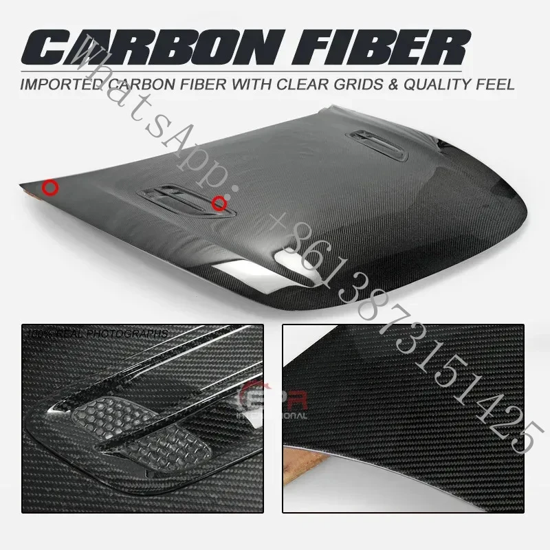 

Suitable Stinger K8 Carbon Fiber Engine Hood & Cover - Custom Exterior/Engine Bay Accessory