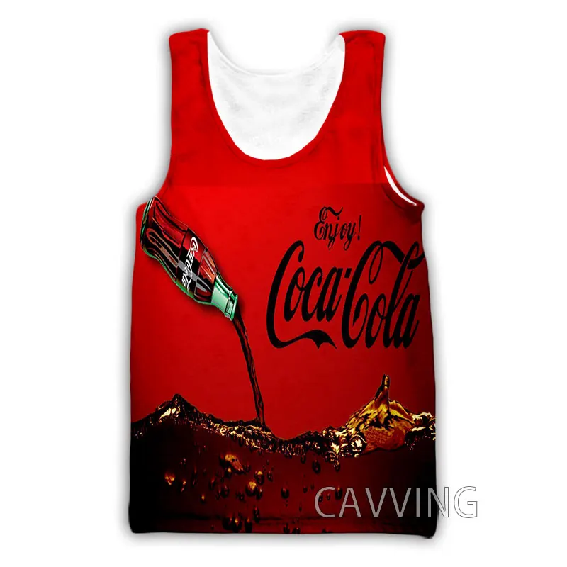 CAVVING 3D Printed Coke Tank Tops Harajuku Vest Summer Undershirt Shirts Streetwear for Men/women