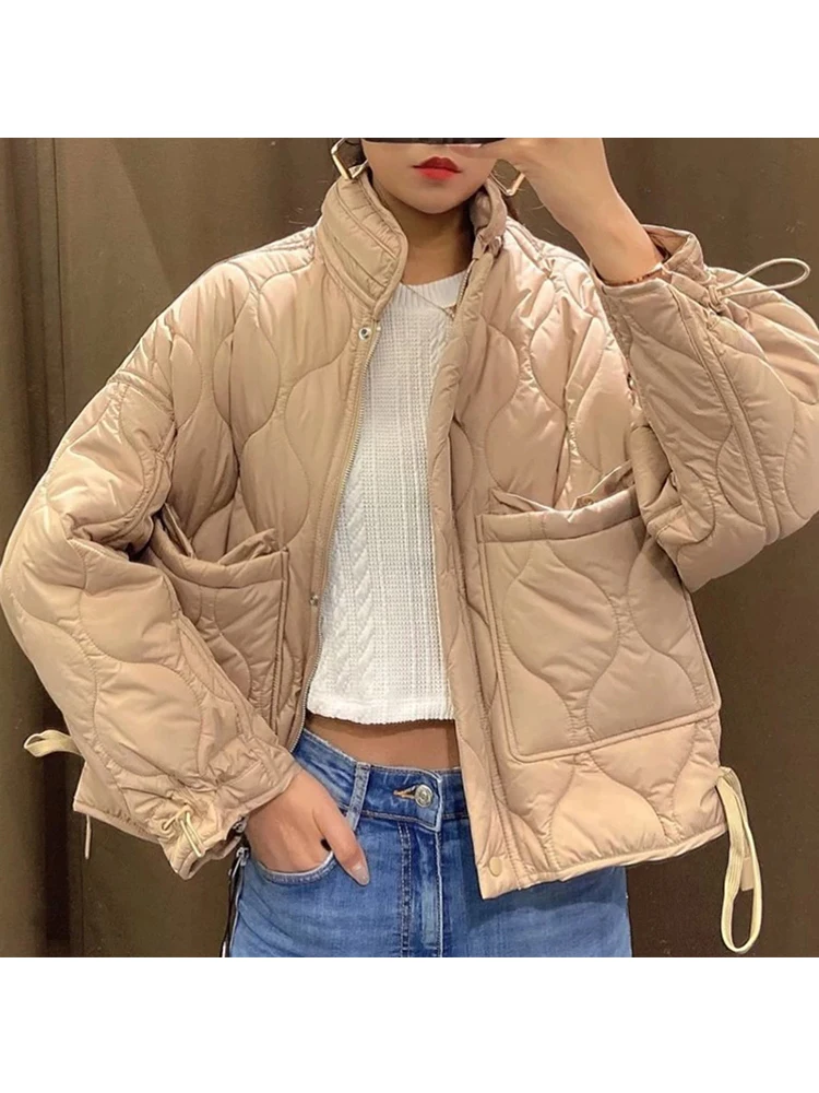 Casual Short Down Jacket Women Winter Parkas Loose Solid Women Coat Light Slim Streetwear Jacket Female Chic Outerwear