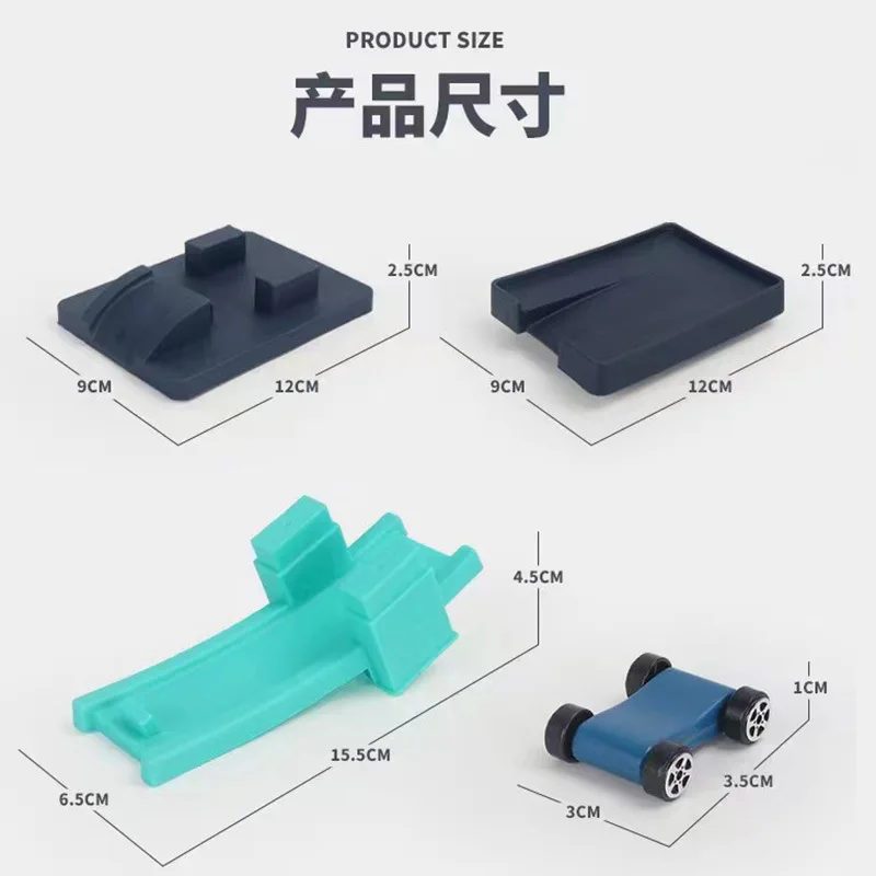 الأطفال مزلق السكك الحديدية سيارة لغز الجمود الطفل سيارة صغيرة لعبة الفتيان والفتيات بناء اللعب الإبداعية Diy بها بنفسك سيارة للأطفال دمى هدايا