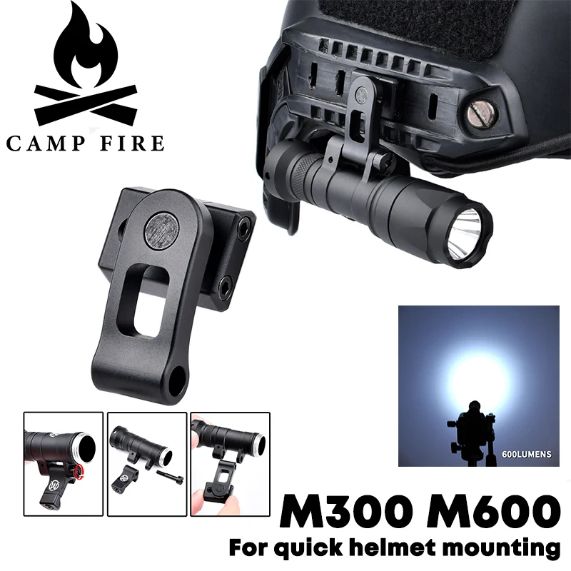 

Tactical SF Surefir M300A M600C LED Flashlight Fit 20mm Picatinny Rail Hunting Airsoft Accessory For Quick Helmet Mounting