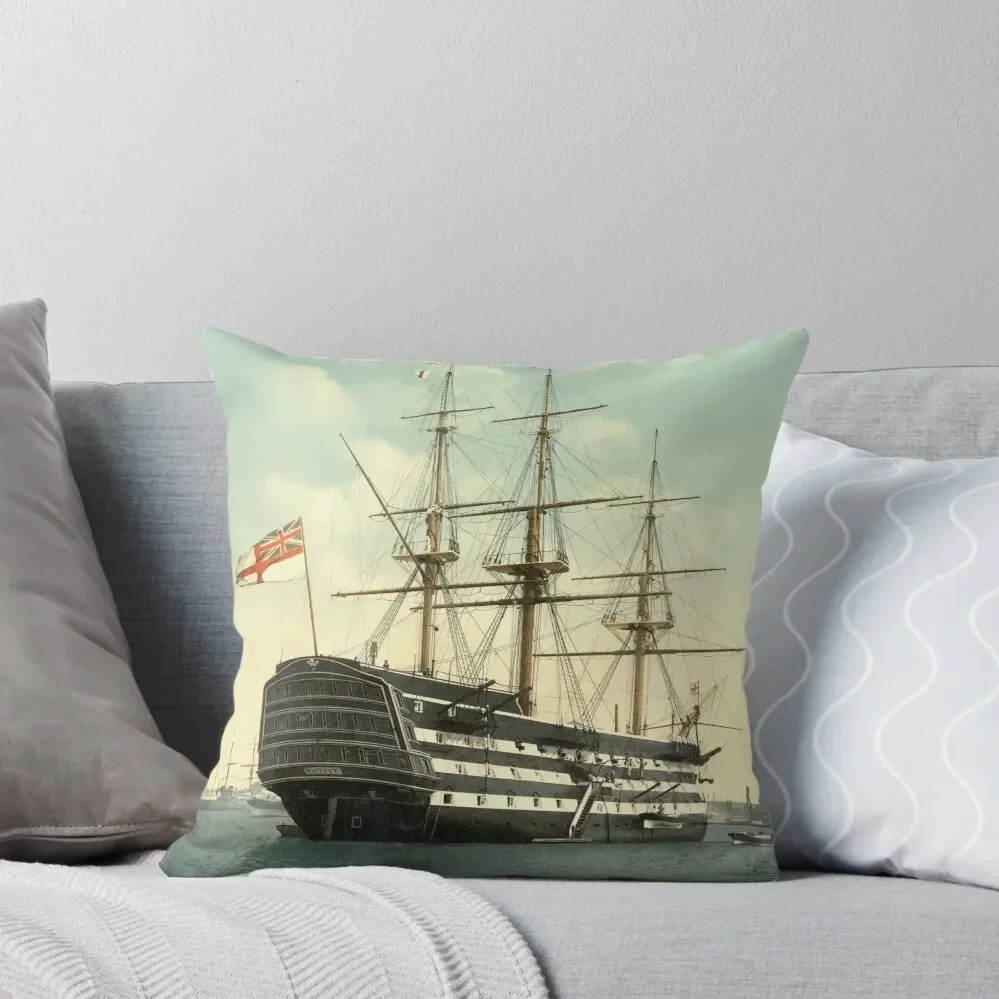 

The Victory - Lord Nelson's Flagship Throw Pillow Cushion Cover Sofa Pillow Cover pillow