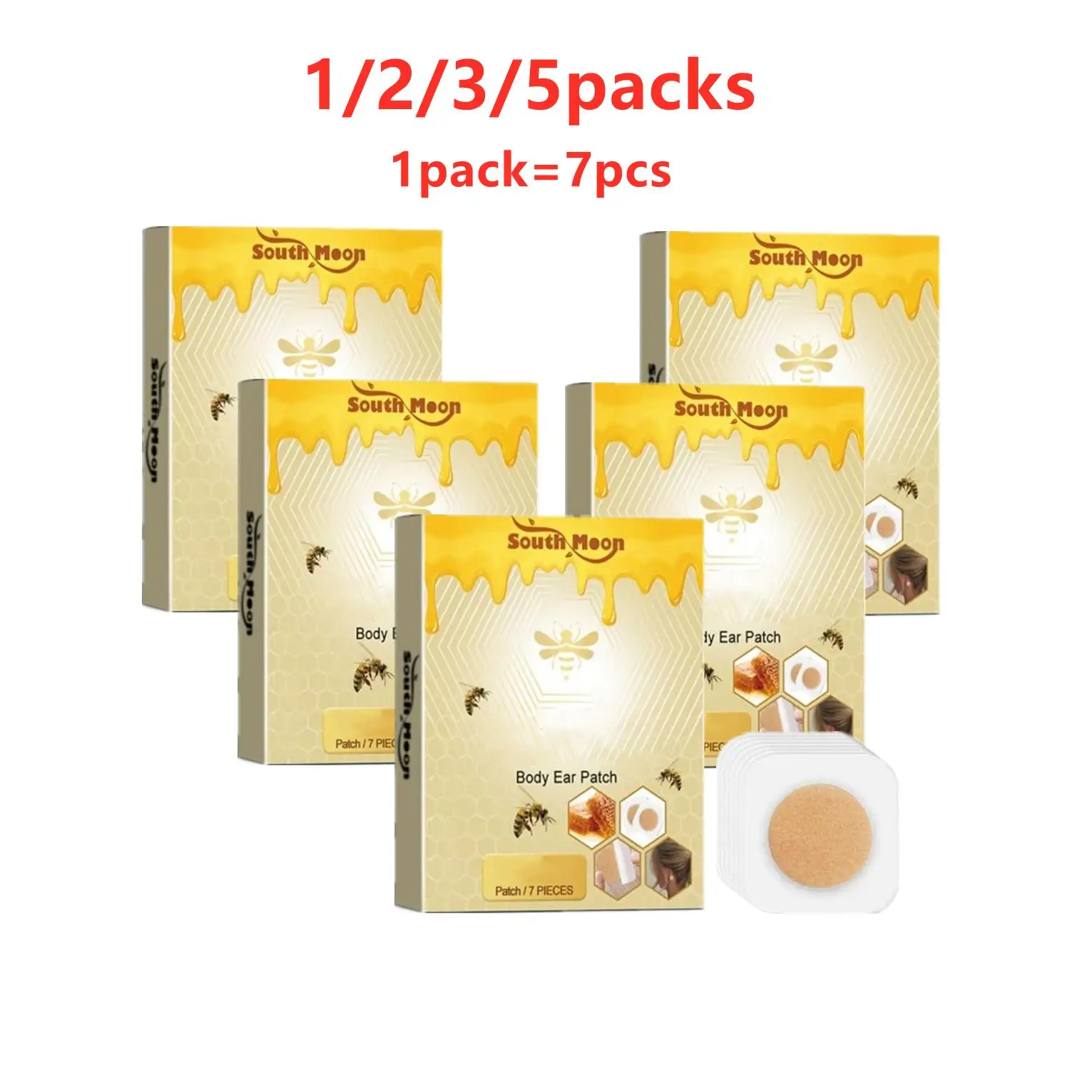 

1/2/3/5 Packs New Zealand Bee Ear Patch Acupoint Patch Ear Sticker Fast Burning Fat Improve Figure Body Health Care