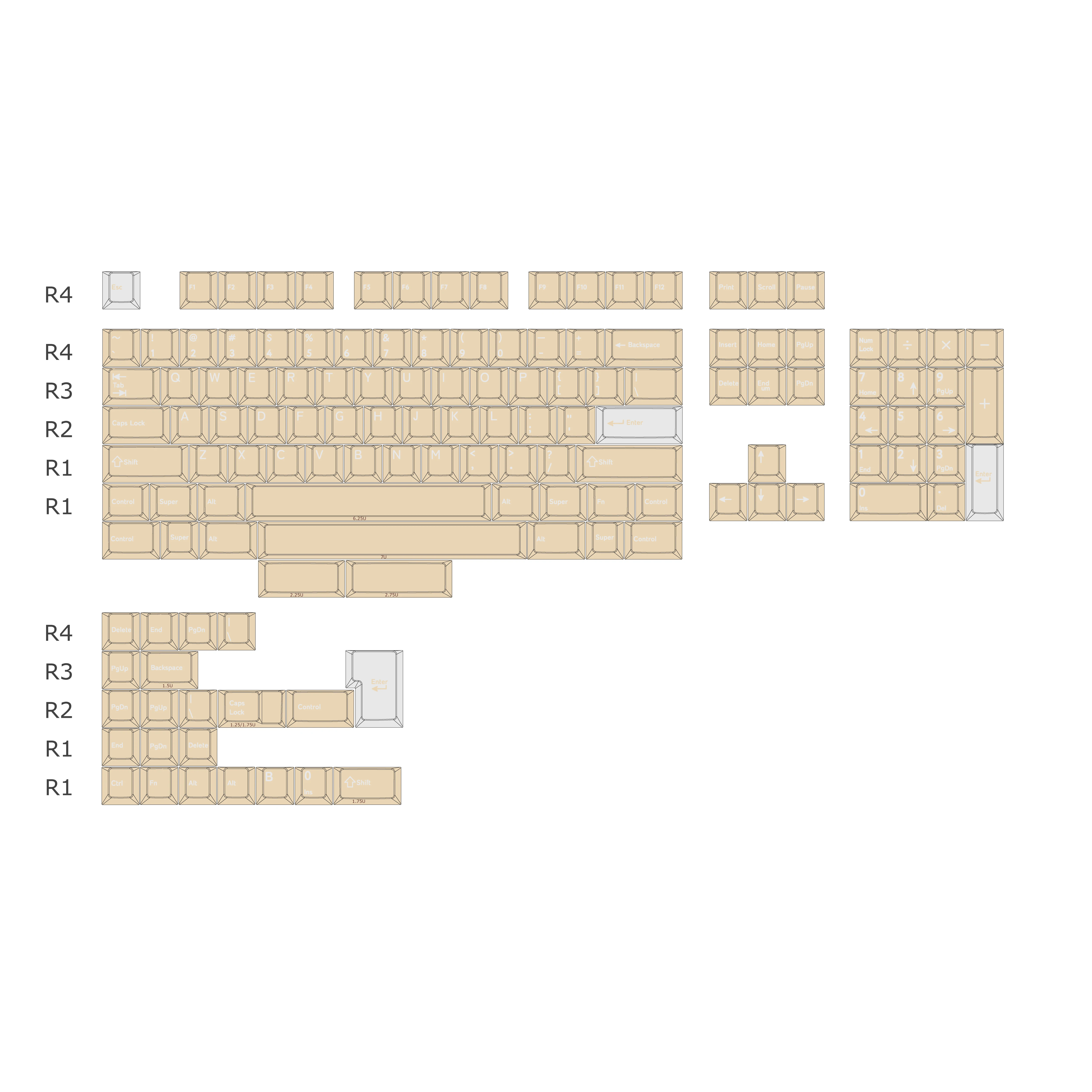 Imagem -06 - Gmk Dune Tema Keycaps Grupo Teclado Sublimação Pbt Custom Cherry Perfil Key Caps para Teclado Mecânico