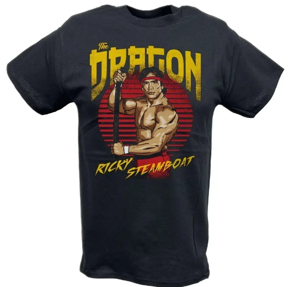 

2025 HOT SALE T SHIRTS Rick Rude Kiss Mark Light Blue T-Shirt 00009849#A Wrestling Sports TEE Famous Wrestler FANS man clothes