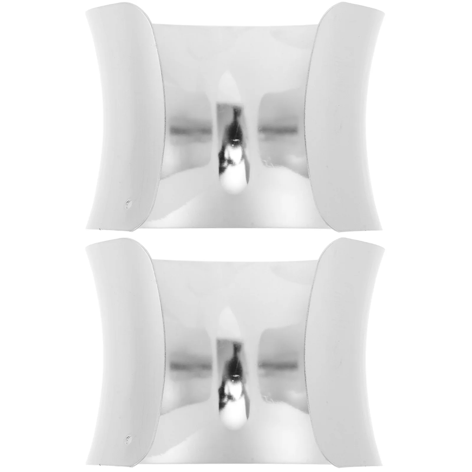 

1Pair Trendy Cuff Bracelet Women Men Punk Geometric Arc Design Chunky Open Wide Bangle Fashion Statement Jewelry