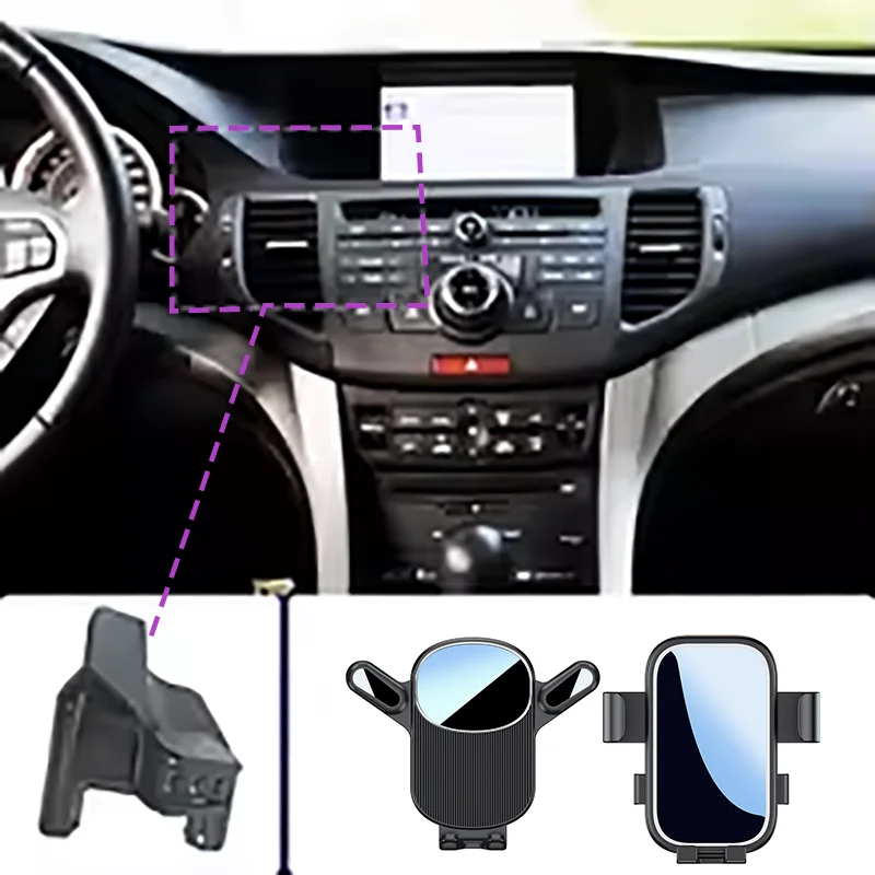 

Car Phone Holder For Honda Spirior 2009 2010 2011-2013 phone stand special car anti-shake navigation stand