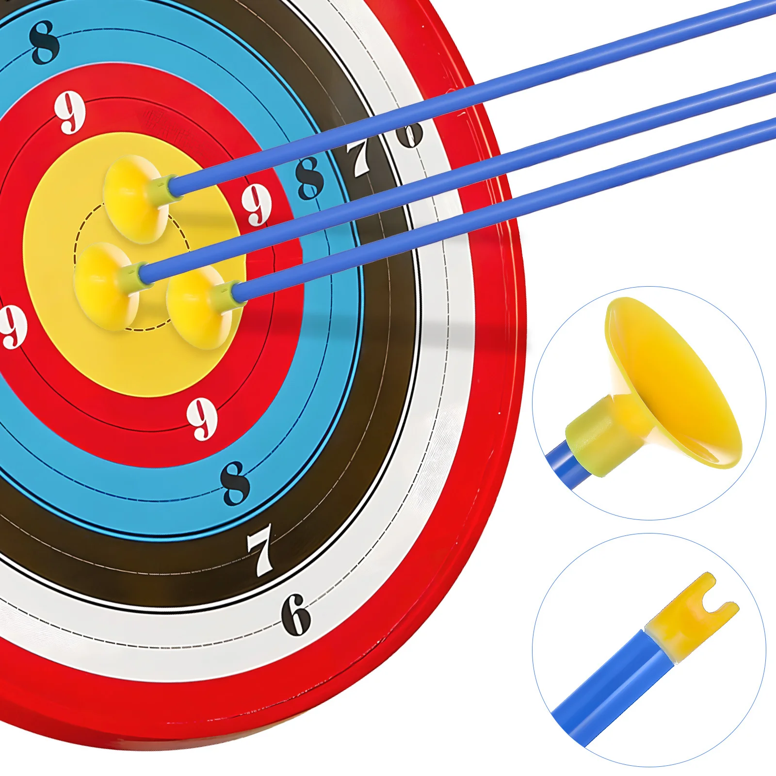 16 قطعة من كوب الشفط لممارسة السهام البديلة لعبة السهم البلاستيكية للأنشطة الخارجية وتطوير المهارات والسلامة المتينة #4