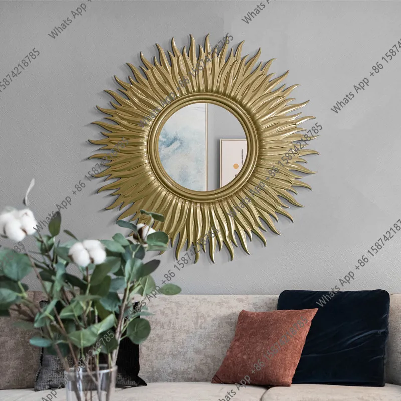 

American decorative mirror, wall hanging mirror, background wall , restaurant mirror, irregular entrance decoration
