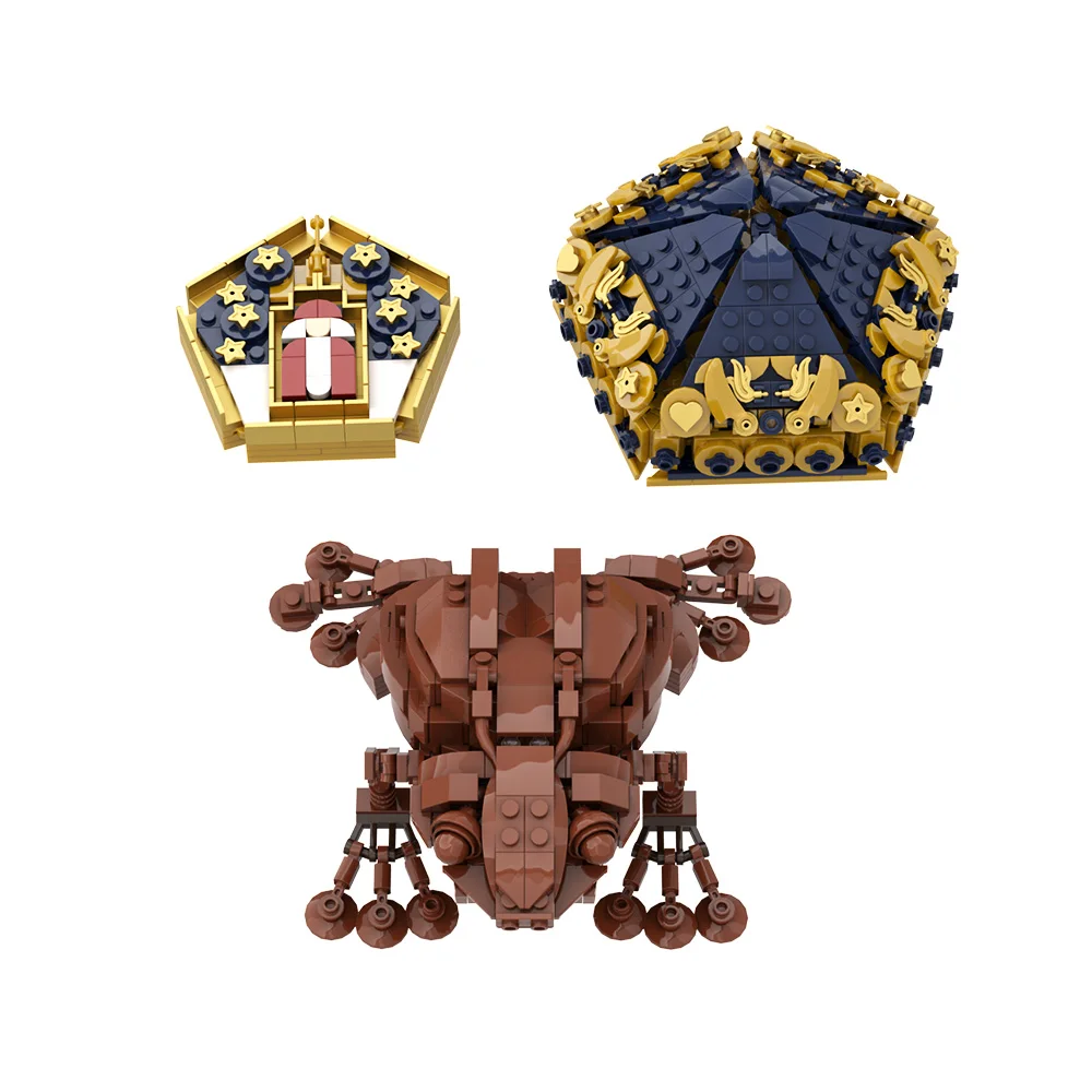 MOC Magic World ช็อกโกแลตกบ Building Blocks Candy กล่องการ์ดช็อกโกแลตกบ Replica ภาพยนตร์ Prop อิฐของเล่นเด็กของขวัญ