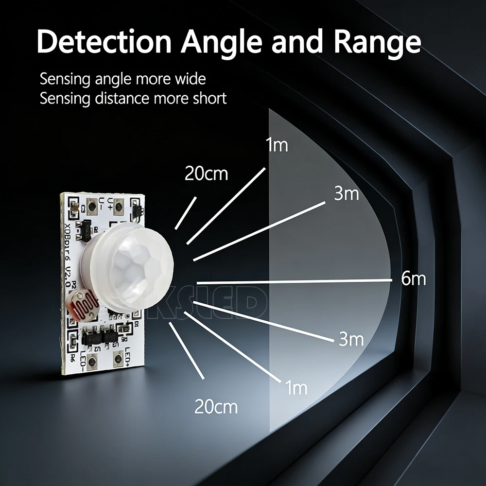 12V Motion Sensor DIY Solar Lamp Board Control Sensor Night Light Module Controller Module Infrared Customized Daylight Sensor