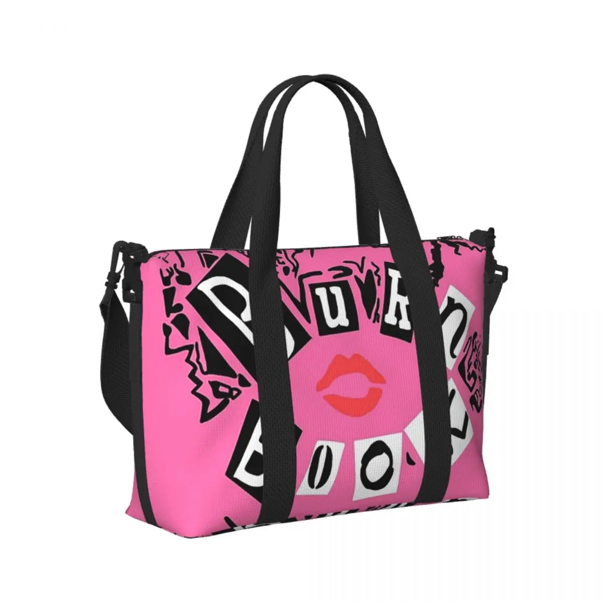 

Custom Burn Book - Mean Girls Beach Travel Bag Large Capacity Tote Bags for Gym Sport Women Shopping Duffle Shoulder Bag