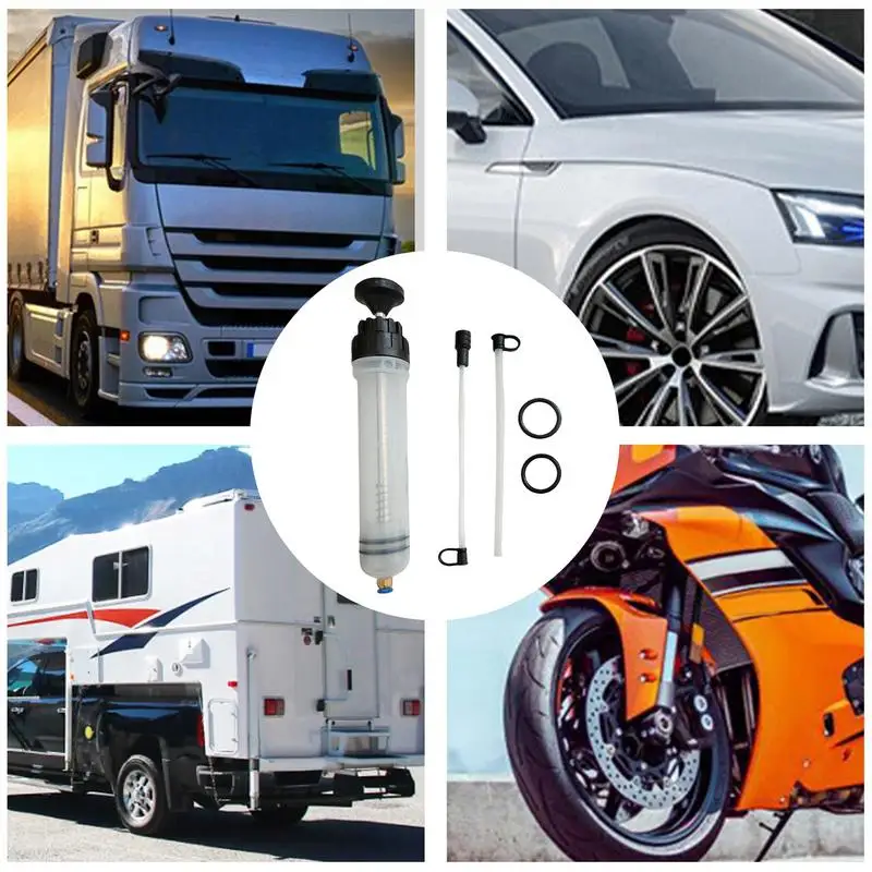 Estrattore di fluidi Pompa di aspirazione olio freno 500cc Estrattore Siringa di trasferimento manuale anti-perdite per pickup Camion Tosaerba