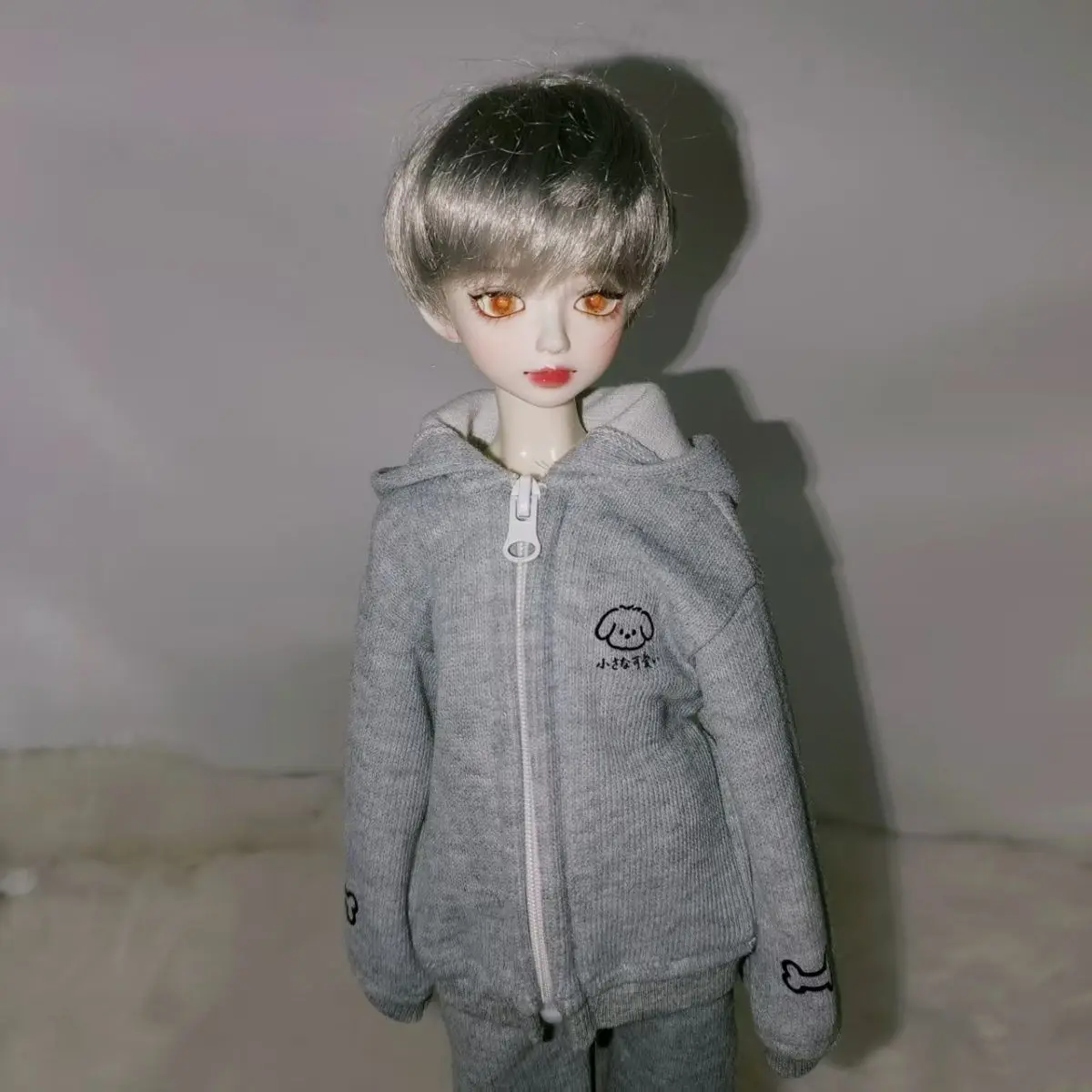 

New 1/4 1/6 Doll's Clothes Suit for 45/30cm Bjd Doll Zipper Jacket ,Pants Dress Up Toys Play House Gift Doll Accessories,No Doll