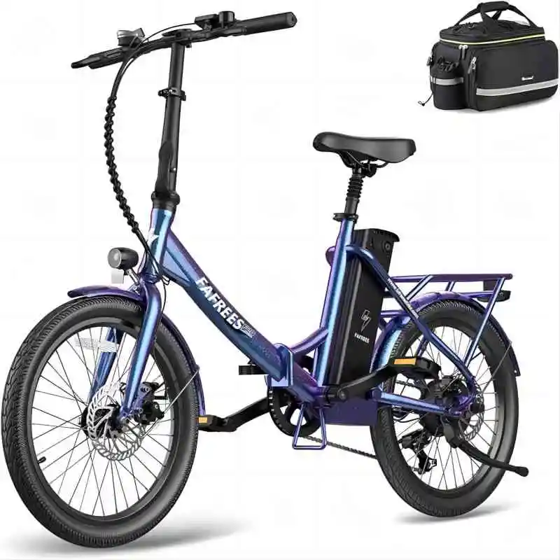 

Electric Bike, 20" Folding Electric Urban Bike, 250 W Motor, 36V/18.2 Ah Battery, 7 Veil Electric Bike for Adults, Range 150KM
