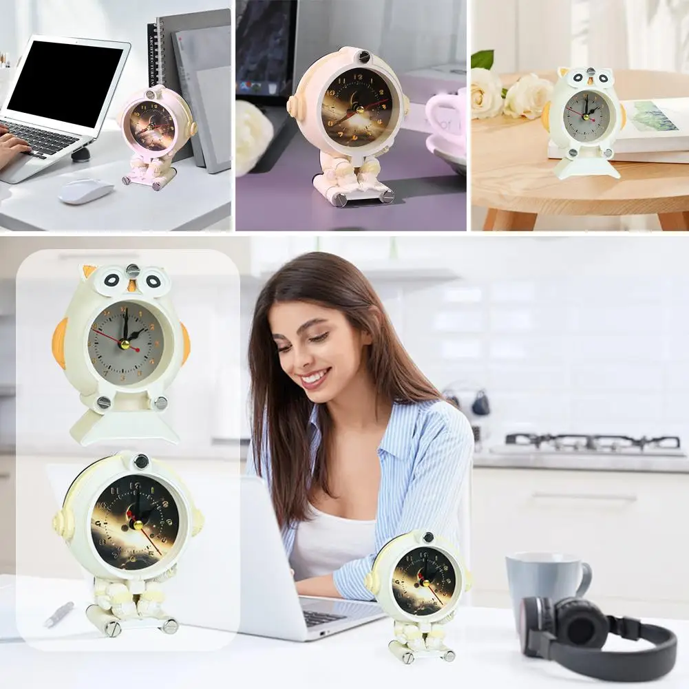 

3D English Weekly 2026 Calendar Gift Pop-up Sticky Note Book Astronaut Space Clock Paper Sculpture Calendar Decoration
