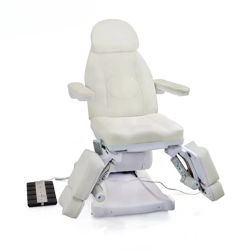 

Мебель для подиатрической клиники, роскошная ПВХ кожа, 5-моторная разделенная электрическая подиатрическая кровать, подиатрическое массажное кресло