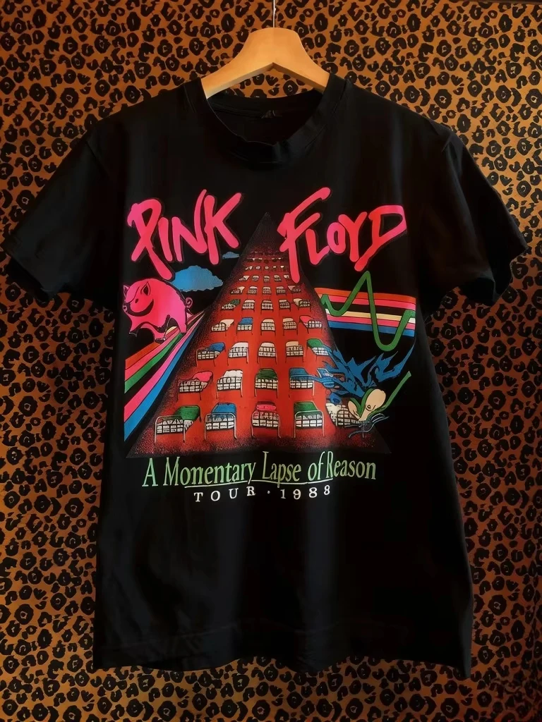 Unisex Vintage 1988 Pink Floyd 'A Momentary Lapse of Reason' Tour Women And Men Comfortable T-shirt