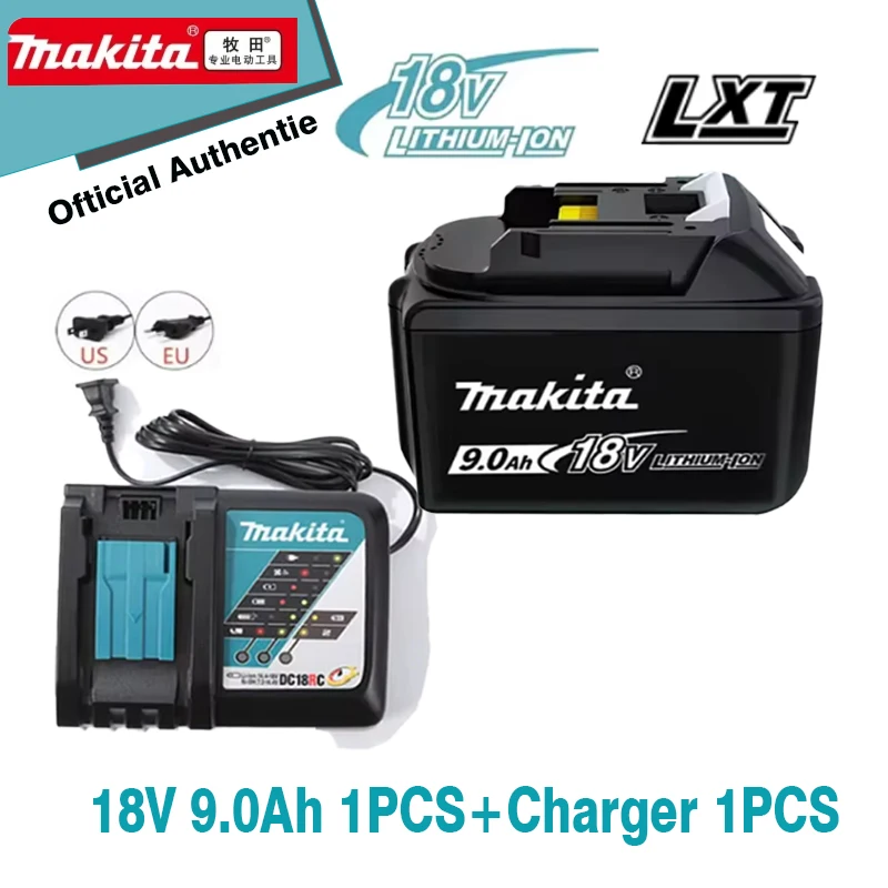 100% original new Makita 18V 5.0Ah/6Ah/9Ah rechargeable battery and charger, suitable for Makita BL1830 BL1830B BL1840 BL1840B B