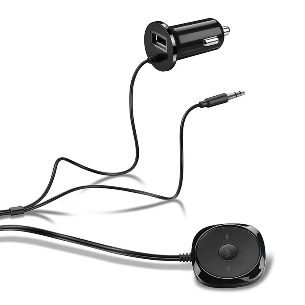 

Car Handsfree Bluetooth-compatible Audio Receiver 3.5mm AUX for Smartphone Tablet Wireless Bluetooth-compatible Music Receiver