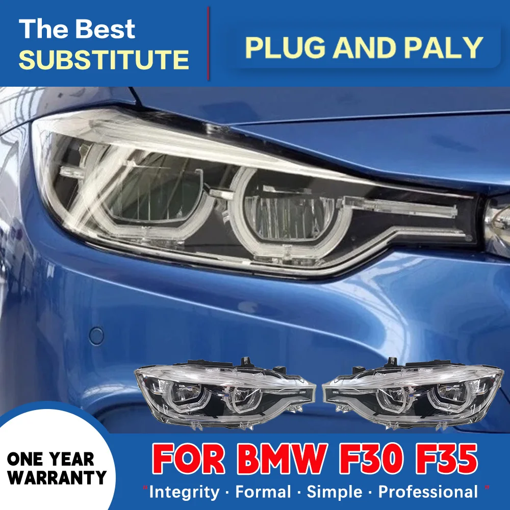 

High Quality 12V Led Car Lights For Bmw Angel Eyes F30 F35 328I 325I 2016-2018 Headlamps Plug-Play Drl Daytime Running Lights