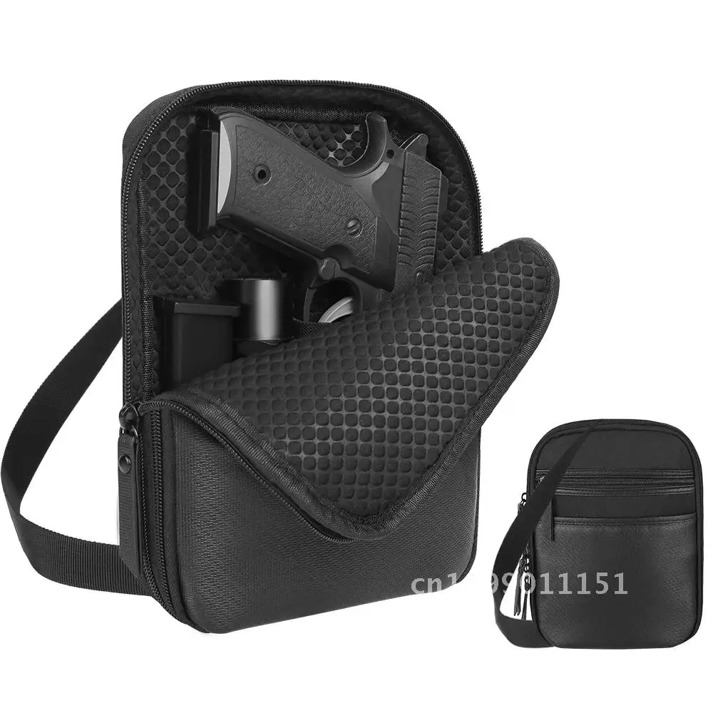 Tactical Concealed Gun Protection Pistol Pouch Holster Fanny Pack for Loop Pocket with Carry Bag Gun Handgun Waist Belt