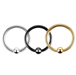 Surgical Steel Captive Bead Ring Ear Hoop Nose Ring Ear Tragus Cartilalge Piercing Nipple Ring Body Piercing Jewelry Earring