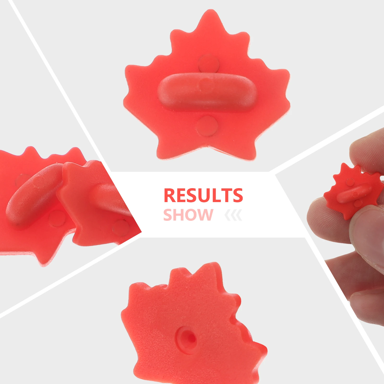 

100 pcs Rubber Pin Backs Maple Leaf Hat Accessories Brooch Clasp Keepers Badge Backing Holder Jewelry Making Crafts Supplies