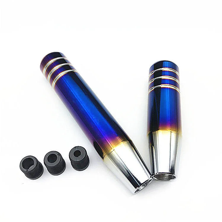 13CM 18CM Car Manual Aluminum Shifter Gear Shift Knob Cover Stitch Shifter Lever car styling Fit For Honda Toyota Nissan