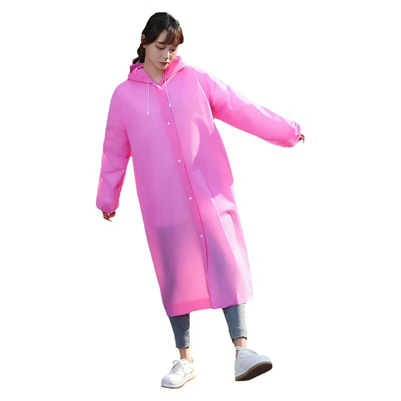موضة إيفا الكبار الأطفال معطف واق من المطر طفل الكبار سميكة معطف المطر مقاوم للماء فتاة صبي المشي لمسافات طويلة السفر قابلة لإعادة الاستخدام سترة المطر