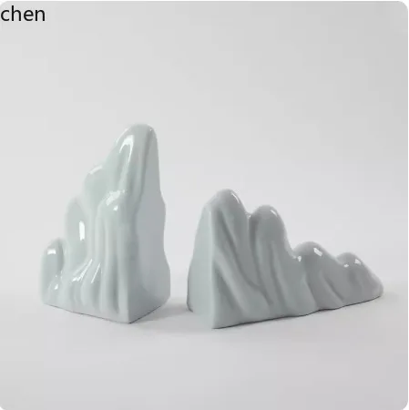 YFY  Ceramic Rockery Bookend Ornament Living Room Wine Cabinet Curio Shelf Soft Decoration