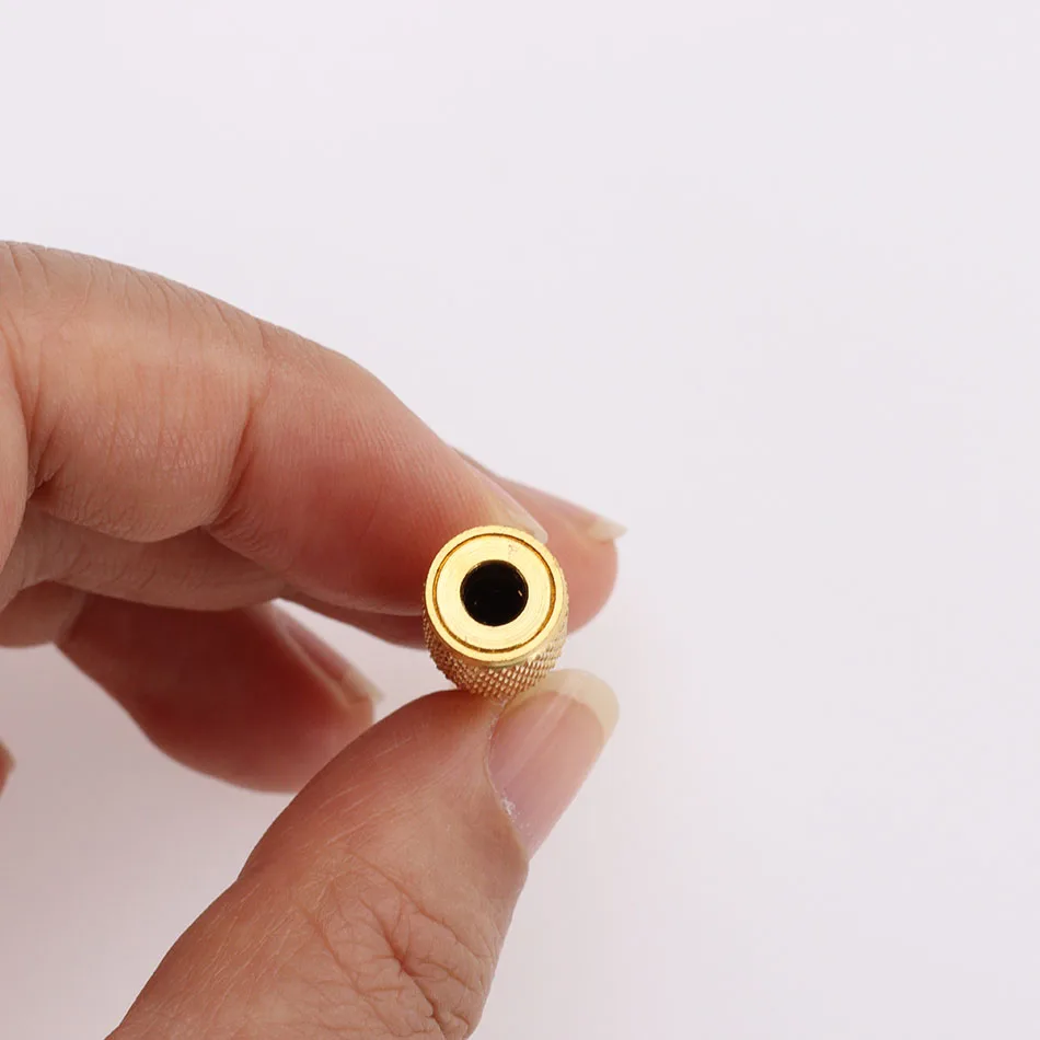 300 stücke Gold-überzogene 6,5mm Stecker auf 3,5mm Weibliche Jack Stecker Audio Headset Mikrofon Gitarre Aufnahme Adapter