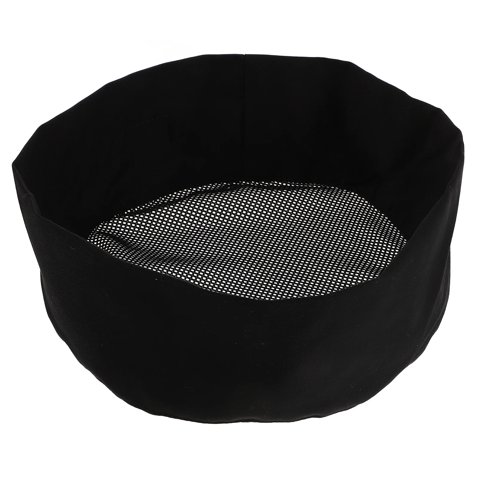 

Adjustable Cotton Culinary Cap Unisex Chef Hat Breathable Mesh Top Sushi Chef Beanie Black Kitchen Workwear Accessory