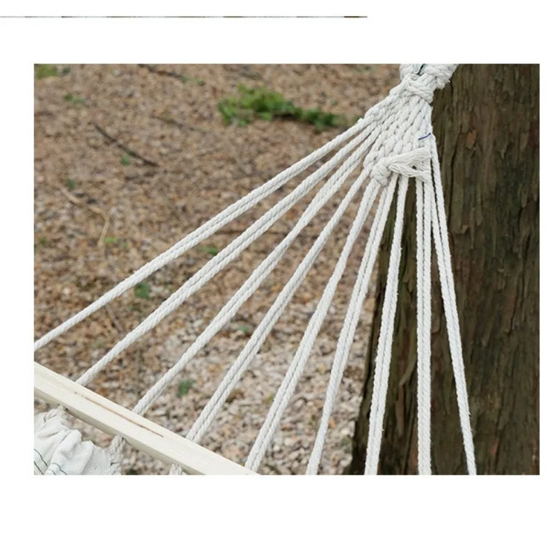 Outdoor Hammock Summer Camping Anti-rollover Swing Home Indoor Single Double Hammock Dormitory Hanging Chair Swing Hammock