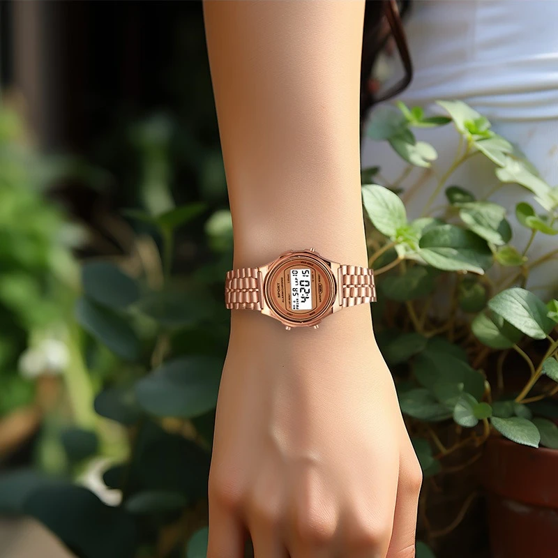 

Роскошные мужские часы, цифровые спортивные часы из нержавеющей стали с круглым циферблатом для мужчин, электронные наручные часы, мужские часы Reloj Hombre Montre