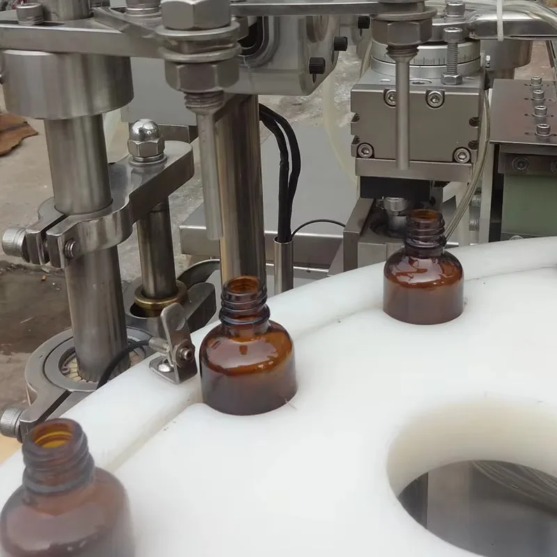 Full Auto Production Line Liquid Filler Capper 5ml 10ml 20ml for Bottle Packaging Machine High Speed Custom