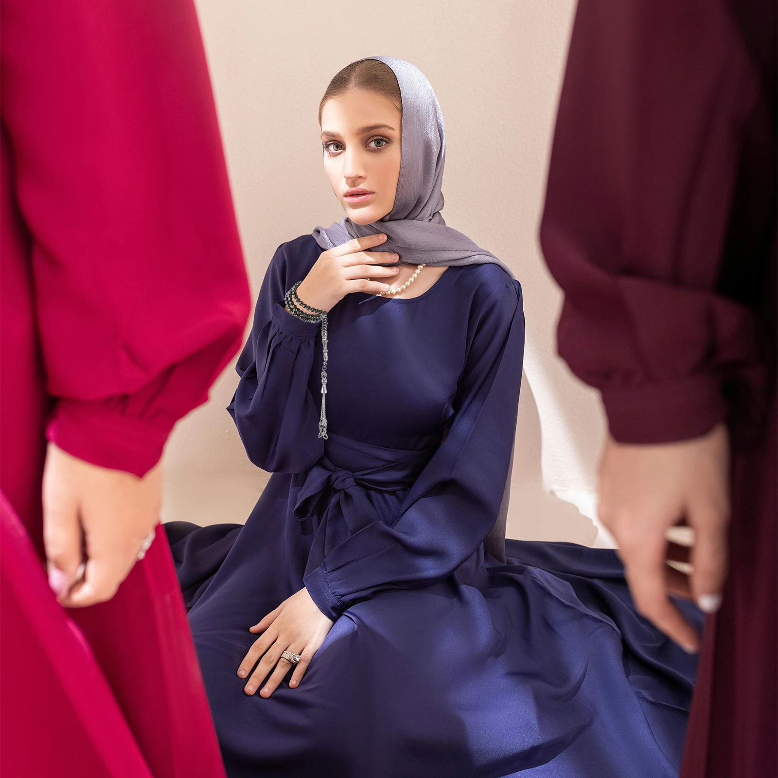 خرز صلاة مسلم من العقيق الأسود مصنوع يدويًا بسلاسة للعبادة والتأمل والاستخدام اليومي ومستلزمات الصلاة مسبحة إسلامية