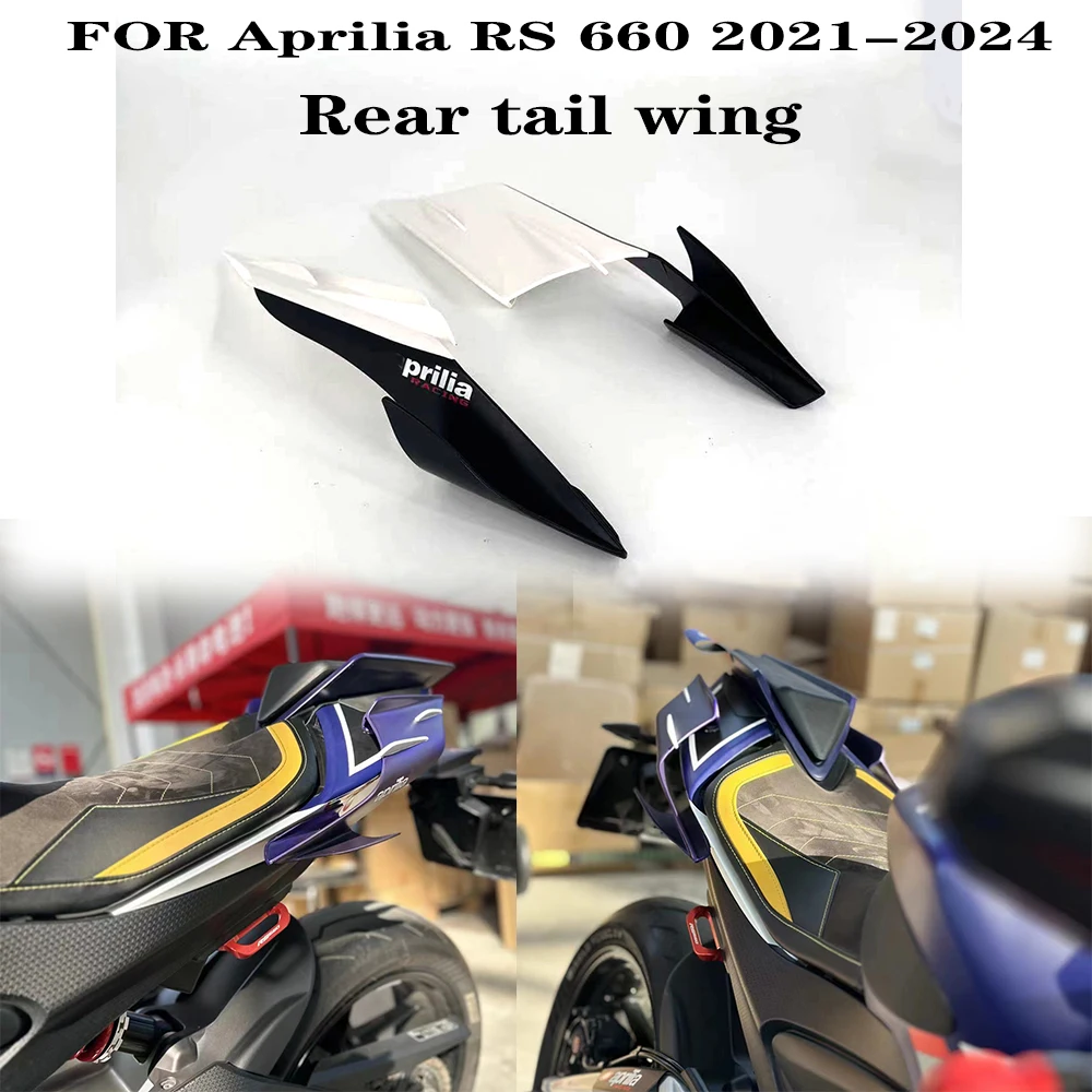 

New RS660 Fairing Motorcycle Rear Tailboard Wing Accessories Fixed Wing Fixed Winglet FOR Aprilia RS 660 2021 2022 2023 2024