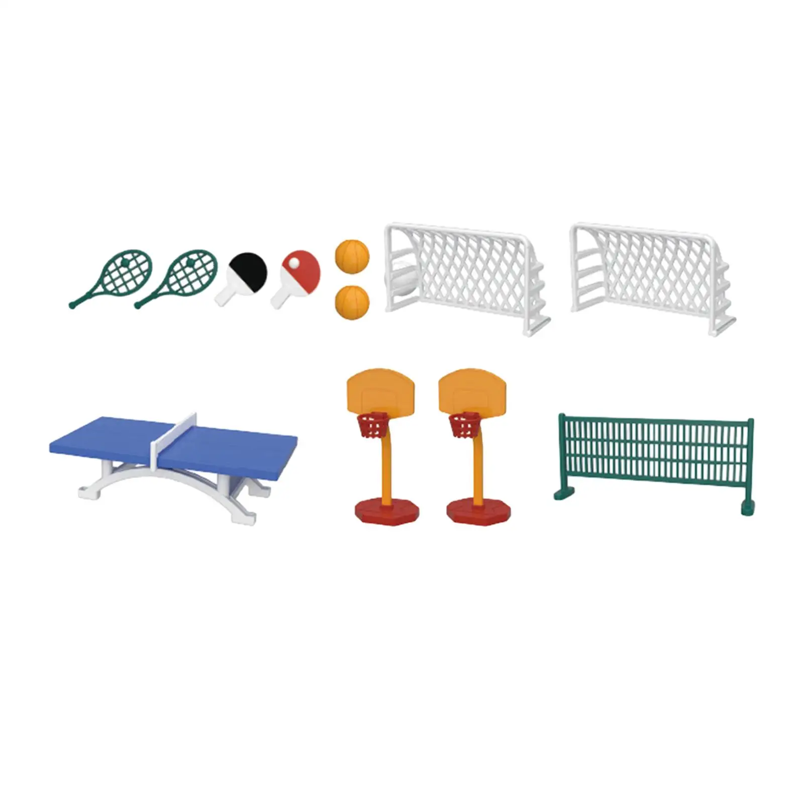 

Dollhouse Sports Toys Miniature Tennis Kits Kids Toy Dollhouse Decoration Mini