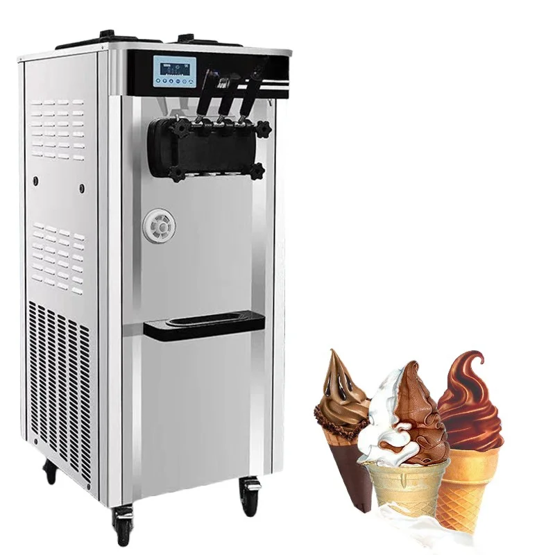 Home Use Soft Ice Cream and Frozen Yogurt Machine New Core Components Motor and Bearing for Food Shops