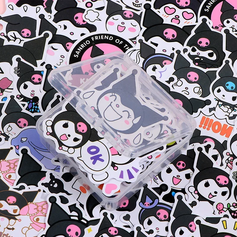 50pcs Stickers Cute Cinnamoroll Kuromi My Melody Sticker For Laptop Phone Case Girls Sanrio My Melody Anime Stickers Kids Toys