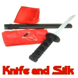 Knife And Silk - Stage Magic Trick,Gimmick,Classic Magic,Mentalism,Close Up,Party Trick,Accessories,Illusions,Gimmick,Magician